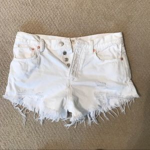 Free People denim shorts